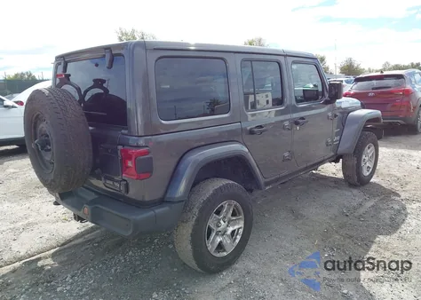 2018 Jeep Wrangler Unlimited Sahara из США, поврежденный, VIN 1C4HJXEG2JW251924